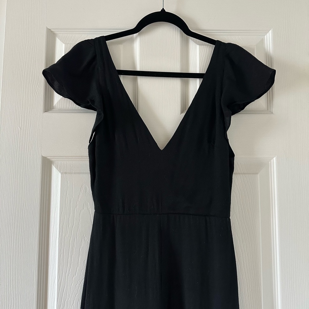Reformation Black Cozumel Jumpsuit View 4